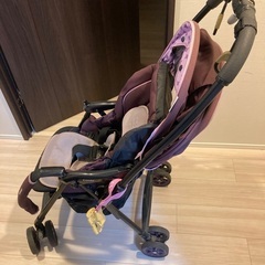 【値下げ】コンビ（Combi）ベビーカー パープルの画像