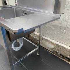 業務用 右ソイルド 二層シンク 食器洗浄機 洗い場 流し台 厨房キッチン