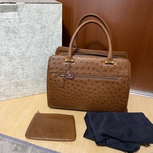 salue dole JRAサルエドール オーストリッチ ハンドバッグ ポーチ