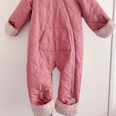 95cm ピンク ジャンプスーツ 防寒着の画像