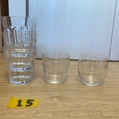 【取引済】グラス5個　（うち２つはリラックマ）