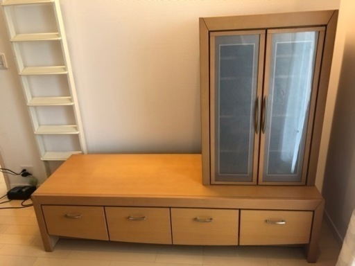 中古①テレビボード    ②AVラック　セット