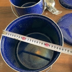 アウトドア用品ナベ、フライパンセットの画像
