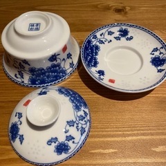 杭州の茶市場で買った茶器（中国茶おまけ付き）の画像