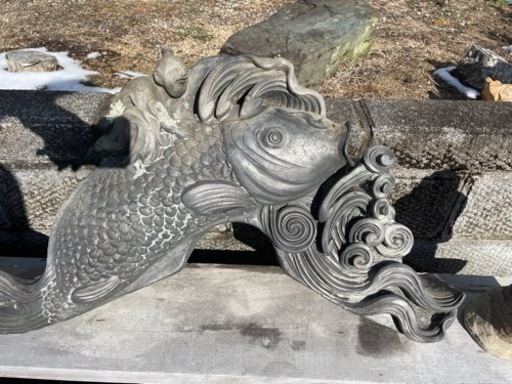 福の神えべっさん　えびす　鯛　瓦