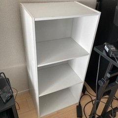 カラーボックス 白 3段の画像