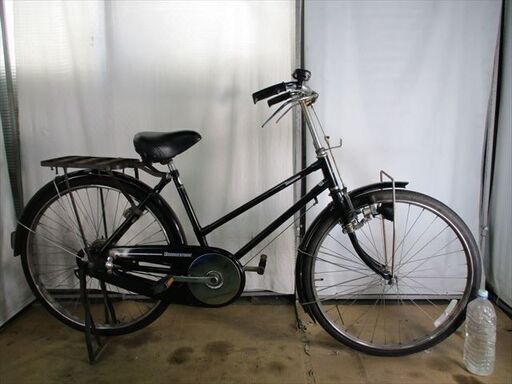 C492　限定特価　ビンテージ★ブリヂストン　ロッド式実用車　ブラック　現状品★ 中古 【26インチ 】 (*^▽^*)