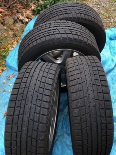 タイヤ付きアルミ　ヨコハマ　アイスガード　PCD100 5穴　プリウスやスバル車に