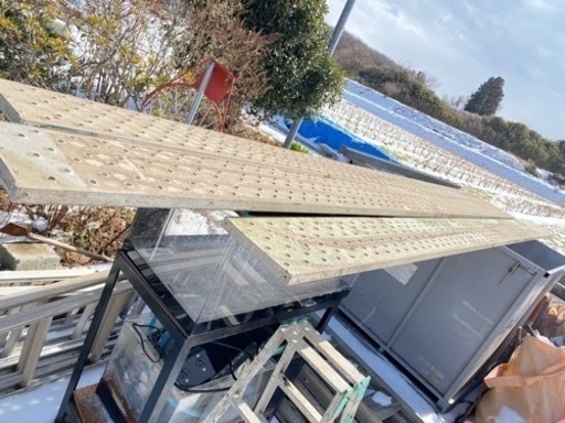 アルミ足場板 耐荷重120kg■計3枚セット