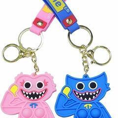 2個セット　シリコン　プチプチ　キーホルダー ハギーワギー C1