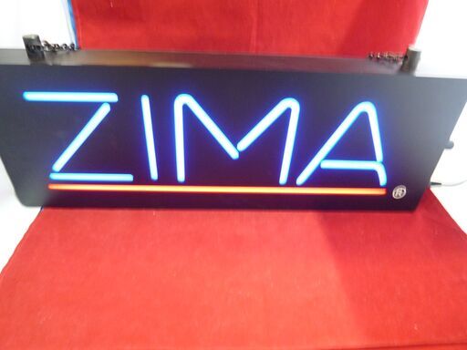 ZIMA ジーマ ・ネオンライト 電飾 看板 アメリカン雑貨 ガレージ カフェ Bar /中古品・本体のみ
