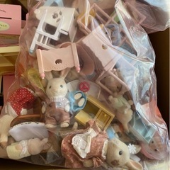 シルバニアファミリー　ぶどうの森のお家　家具お人形一式の画像
