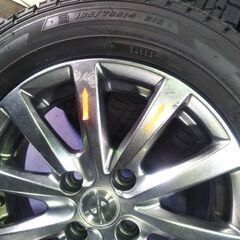 冬VW ワーゲン UP！アップ【富山】UP アップ！ VW 冬 165/70R14【点検OK】14インチ 人気の スパルコ ガンメタ色 きず多中古 4本 車検対応 VW専用の画像