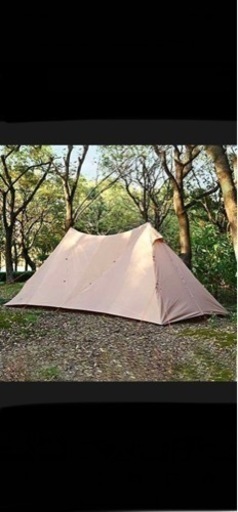お話し中　TOMOUNT テント　シェルター　ツーポール　タープ　ヘキサライト型