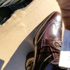 未使用品革靴25,0の画像