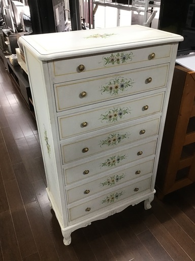 整理タンス　鏡付き