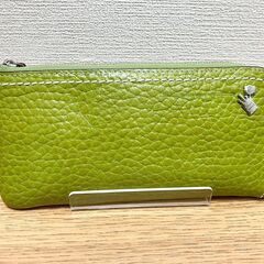 ペレボルサ　PELLE BORSA　L字ファスナー　長財布　レザー　グリーンの画像