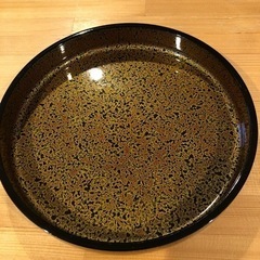 お盆　津軽塗り