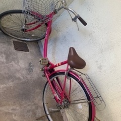 【取引決定】自転車　ショッキングピンク