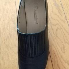 パンプス  黒皮 RIZの画像
