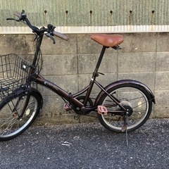6段変速ギア付き　折りたたみ自転車20インチ