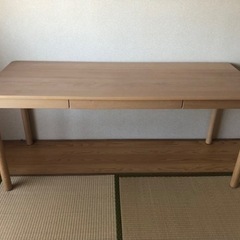 無料！無印良品　ブナ材デスク160cm