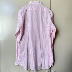 AZABU THE CUSTOM SHIRT スリムフィットシャツ 日本製 pinkの画像
