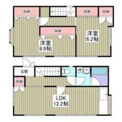 💖初期費用２万円💖中央本線「高尾」駅徒歩75分🌟2LDK🎵管理番...