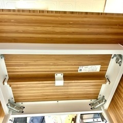 IKEA PS 2012 ドロップリーフテーブル 竹/ホワイトの画像