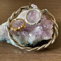 クロムハーツ　シルバー バングル リング セット　レディース クロムハーツ リング シルバーバングル 3点