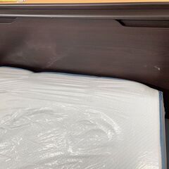 ★値下げしました！★シングルベッド 収納スペース付 跳ね上げ式 DBR コアラマットレス【ユーズドユーズ名古屋天白店】J2367の画像