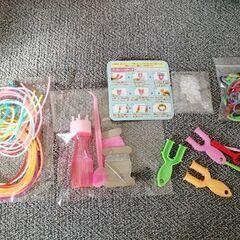 【交渉中】ハンドメイド好きのお子さまに　アイロンビーズ型、リリアン、フェルトシールなど　中古の画像