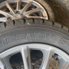 155/65R14　スタッドレスタイヤ・ホイールセット　中古タイヤお安くお譲りいたします。の画像