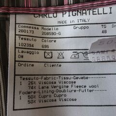 カルロ・ピニャテッリ★千鳥格子ジャケット　サイズＬ～ＬＬ相当の画像