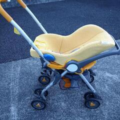 現金決済さらに300円値引き☆コンビ　ベビーシート（チャイルドシート）兼　A型ベビーカーの画像