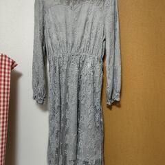 グレー　パーティードレス