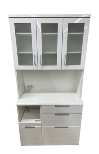 【食器棚(幅100)】ニトリ 食器棚 幅100×奥42×高200㎝  リサイクルケイラック朝霞田島店　GM656