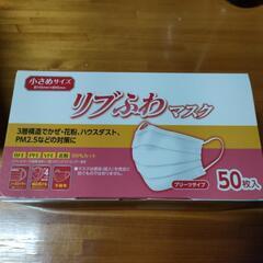 新品未使用 50枚入 小さめサイズ プリーツタイプマスク 5箱セットの画像