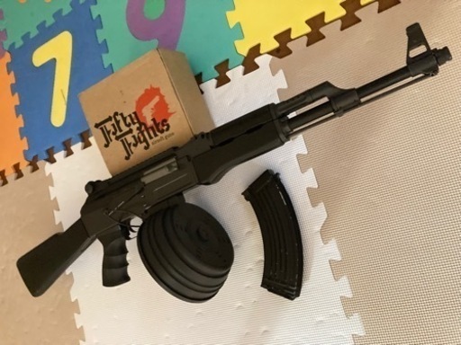 （交渉中）電動ガン　東京マルイ　AK47ベース カスタム　ドラムマガジン付き