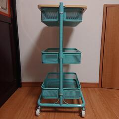 コメリ メッシュバゲットワゴン(小物棚)の画像