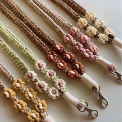 マクラメスマホショルダーストラップ