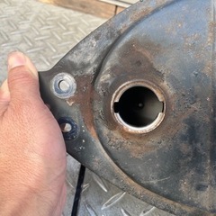 カブ青　燃料タンク　キーレスキャップ付きの画像