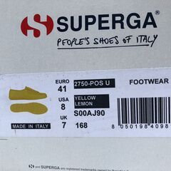 【値下げしました！】sneaker_ 防水スニーカー_SUPERGA(スペルガ)_YELLOW LEMONの画像
