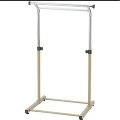 値下げ　美品　ハンガーラック　押入れ用やお子様用、ちょい置き、スペースの有効活用に。の画像