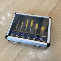 電動トリマ EARTH MAN TR-100＋超硬トリマルータービット6本組付き（髙儀 Takagi）の画像