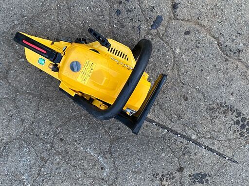 現物確認歓迎、初期不良安心対応 整備済 低振動 軽スタート ゼノアOEM リョービ 33.4cc エンジンチェーンソー ESK-3500 取説も見れる