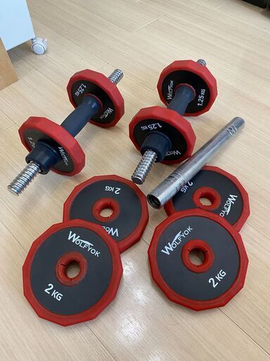 ダンベル一式（総重量約75kg）