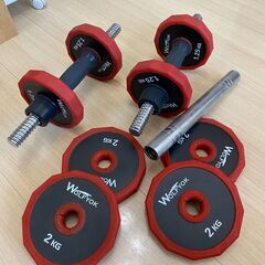 ダンベル一式（総重量約75kg）の画像