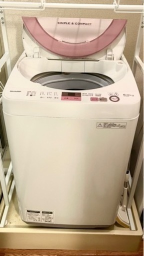【美品】洗濯機　6キロ　シャープ製