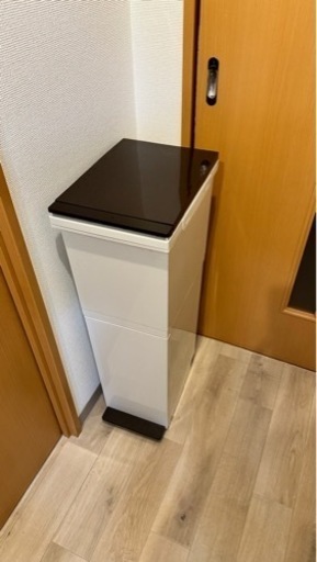 2段ゴミ箱　パッキン付きスリム